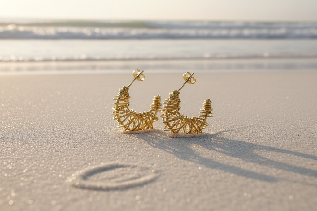 Geometric Hoops - Beach