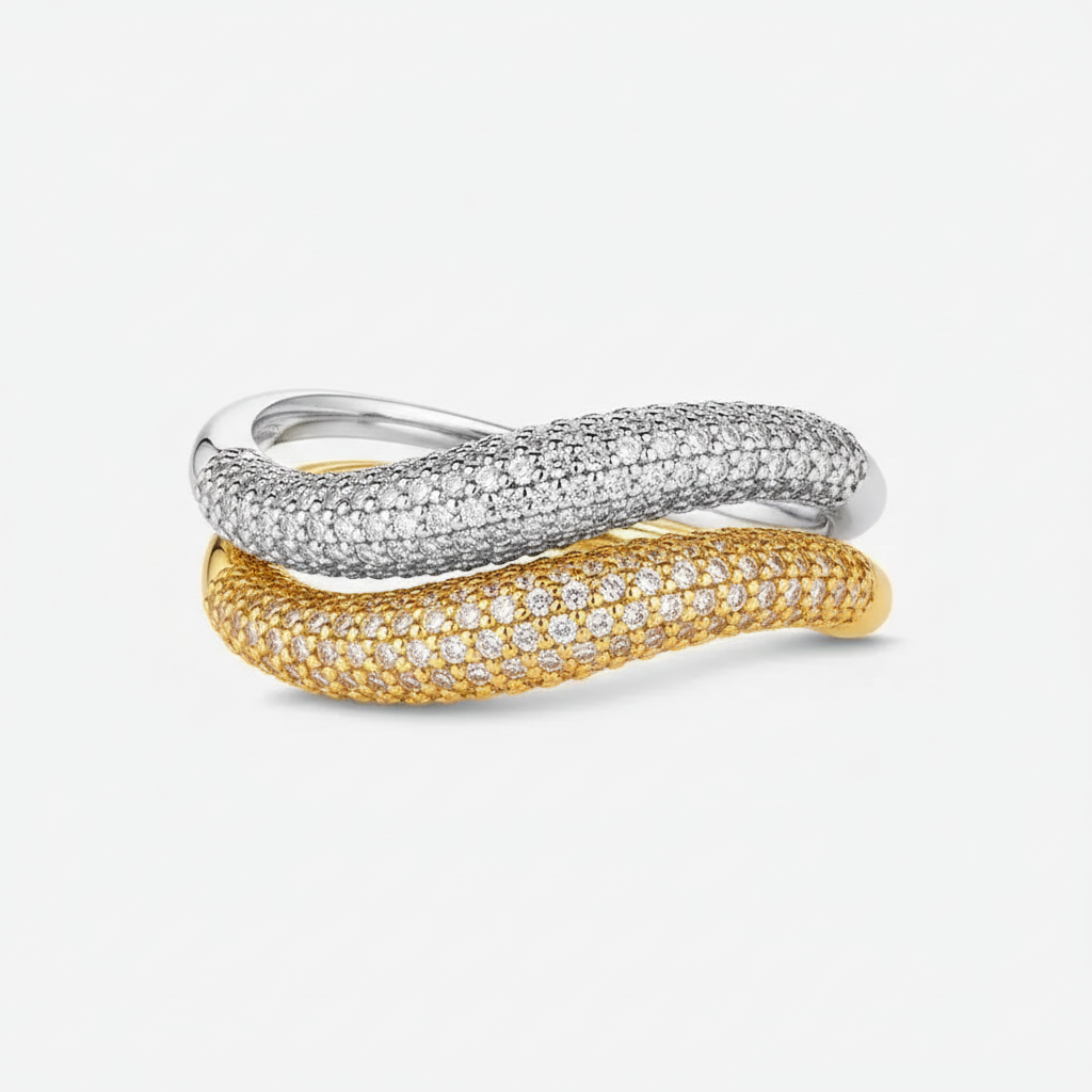 The Elevated Capri Wave Ring