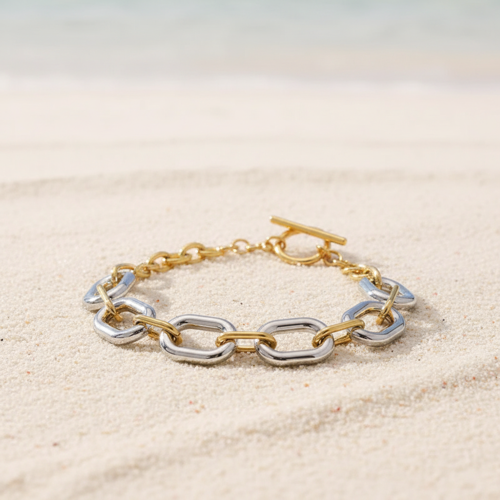 Noah Contrast Bracelet - Beach