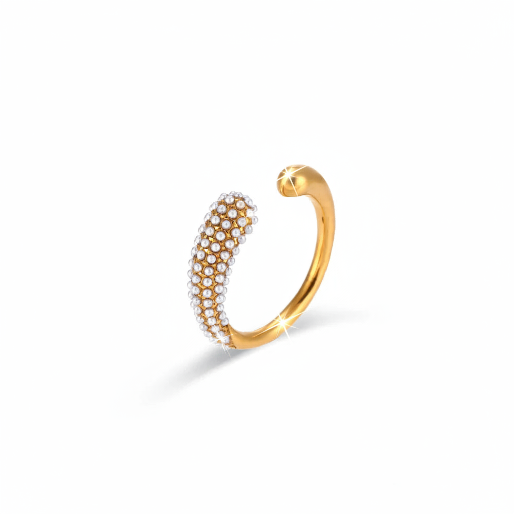 Ring on clean white background