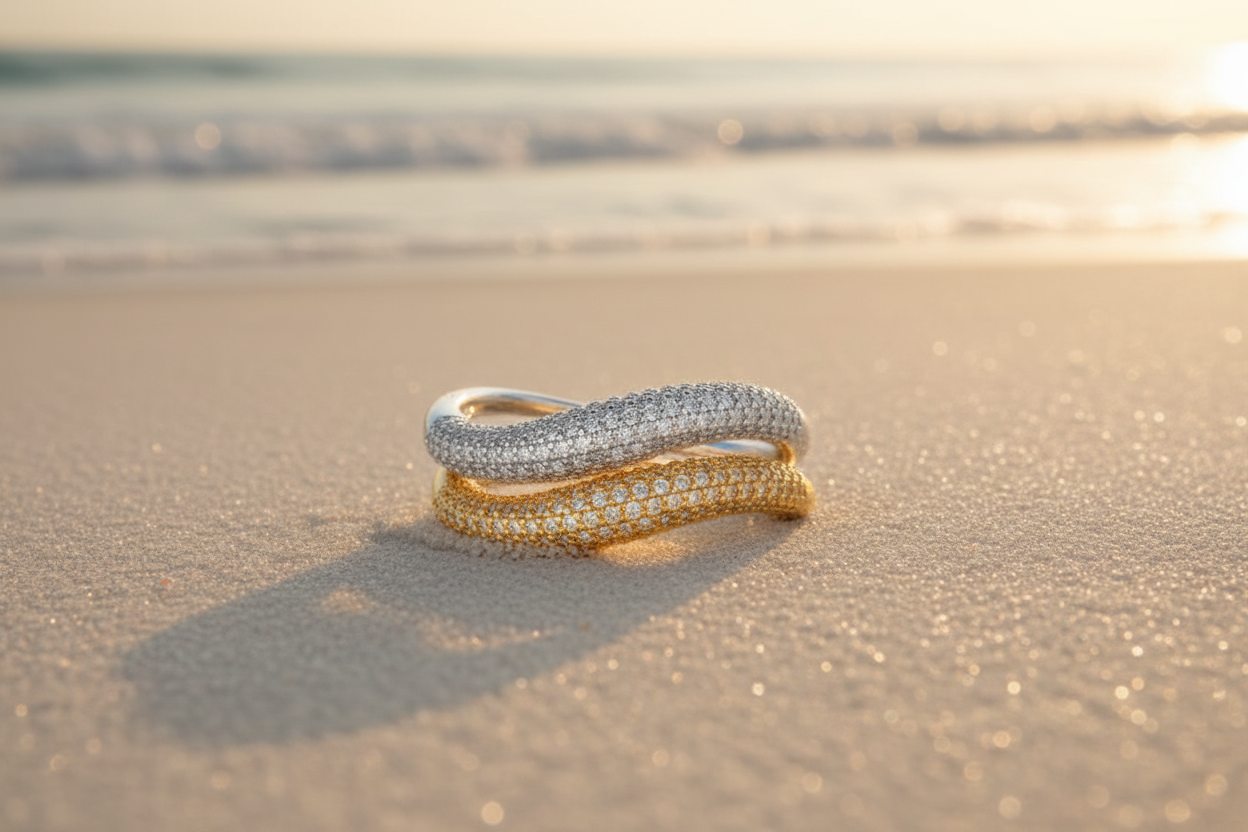 Stacked Rings - Beach