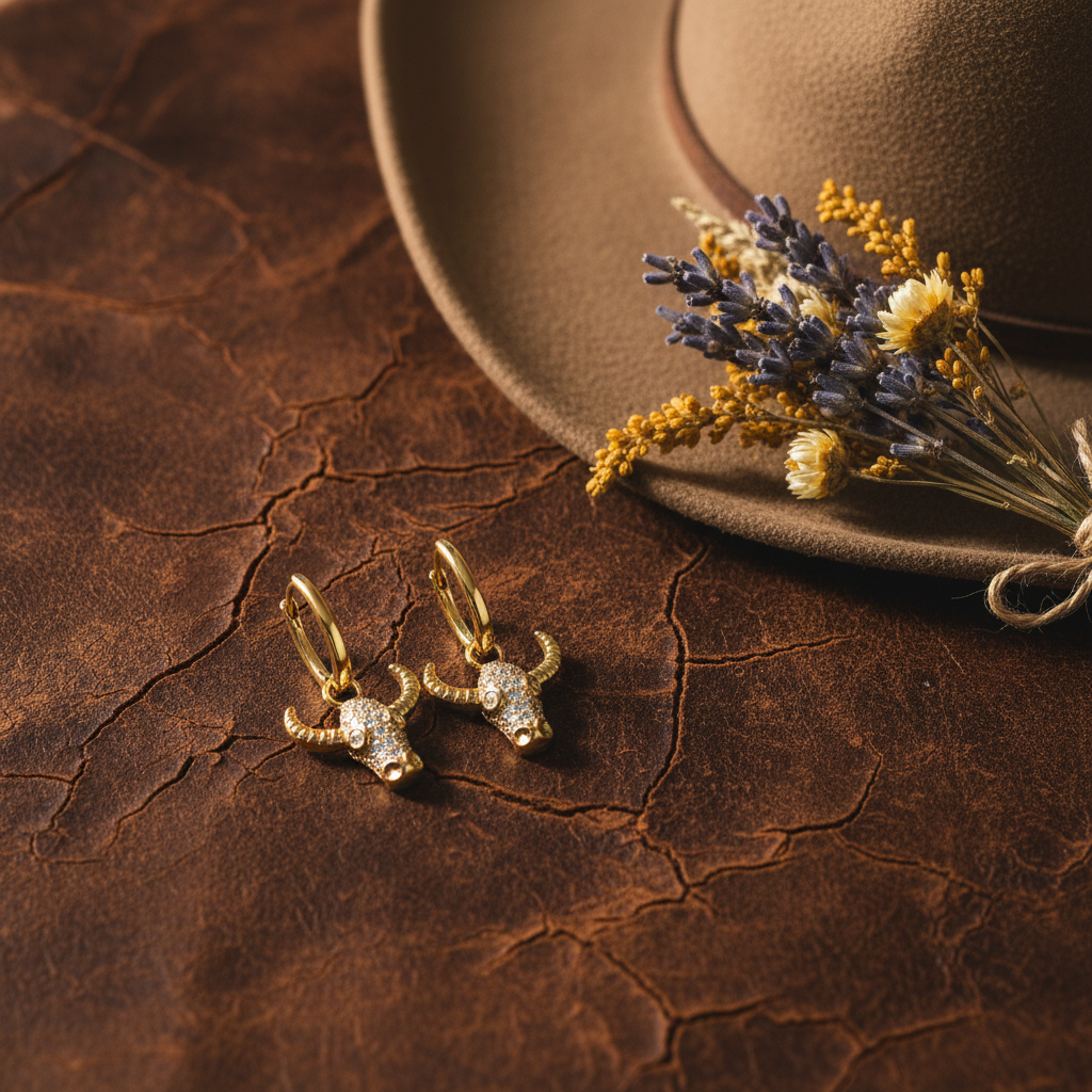 The Maverick Hoop - Western Leather
