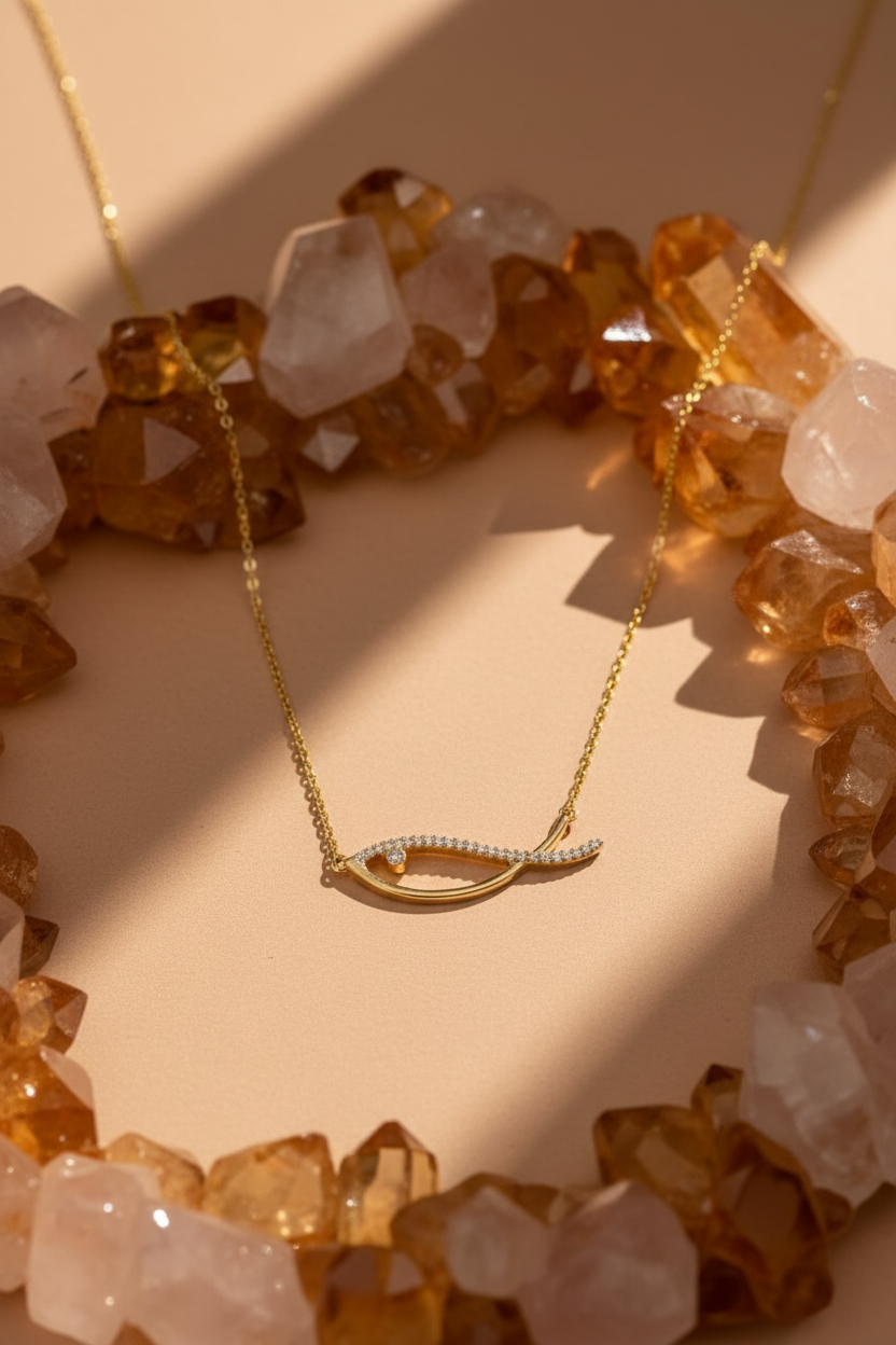 The Ribbon Fish - Warm Crystals Background
